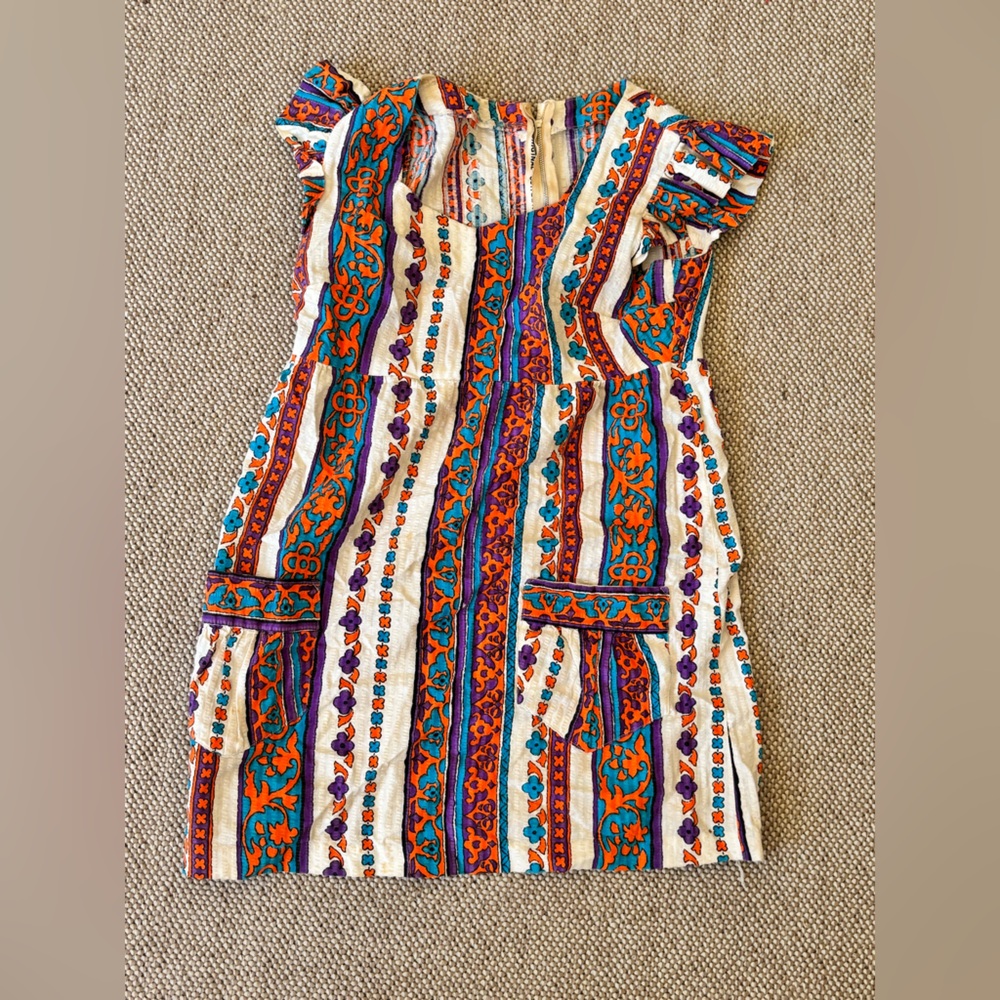 M Lowenstein original screen print vintage 60s mini dress